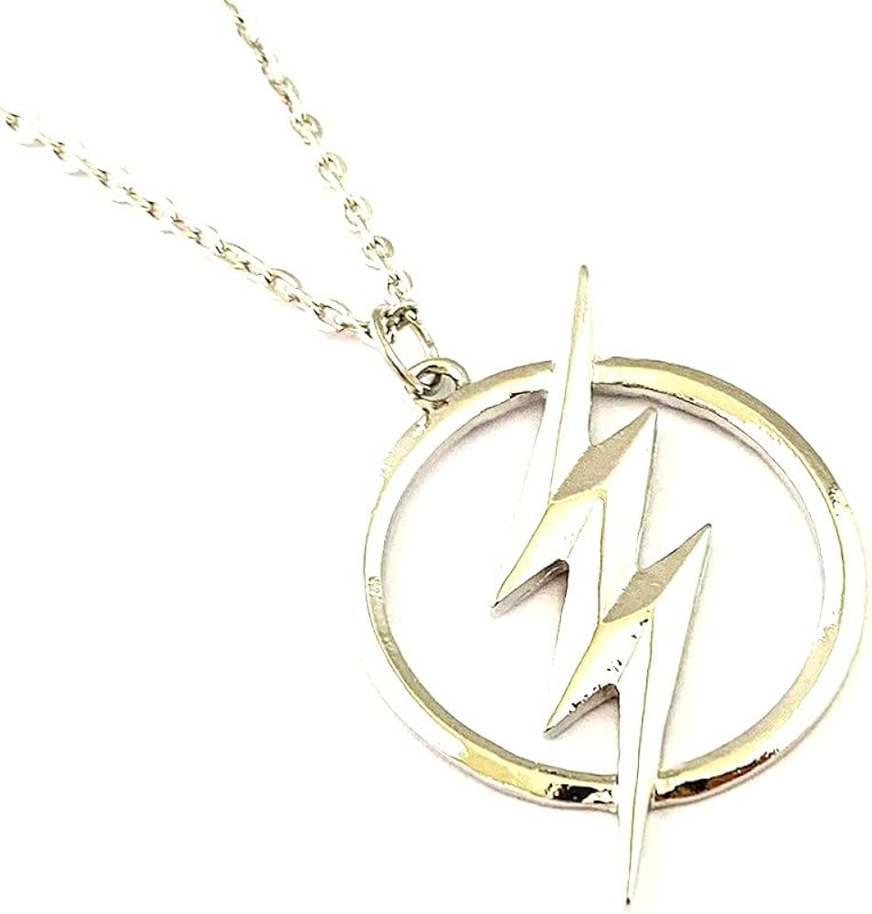TV Movies Show Original Design Quality Silver Superhero The Flash Necklace Gifts for Men Woman Girl