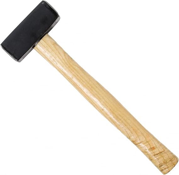 ASR Outdoor 10 inch Stone Carving Hammer Hardened Steel Mallet for Masonry