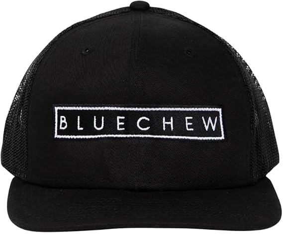 BlueChew Black/Made in USA - Back New Era Snapback Low Profile Trucker Cap