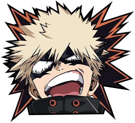 MHA UGH Katsuki bakugo Cool Vinyl Decal Sticker UV & Water Proof Gift Laptop Car Bumper Window Tumbler Accessories 4.2" Anime