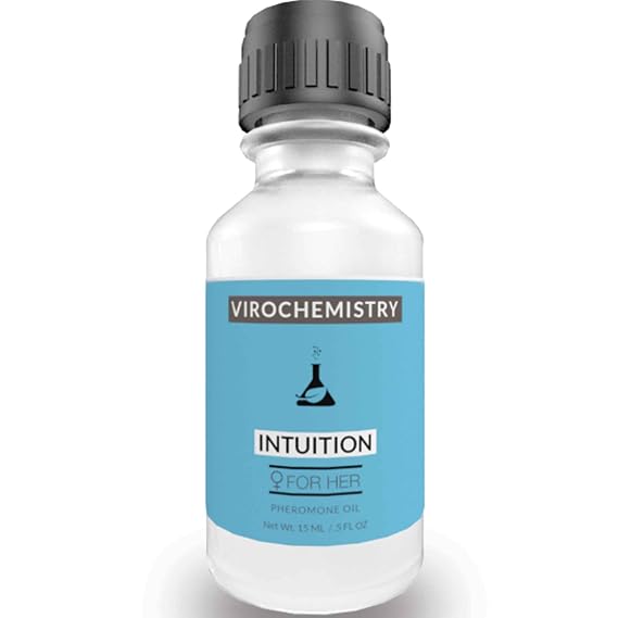 Pheromones For Women (INTUITION) - Elegant, Ultra Strength Organic Fragrance Body Perfume Oil 15mL Concentrate [Human Grade Pheromones to Attract Men]