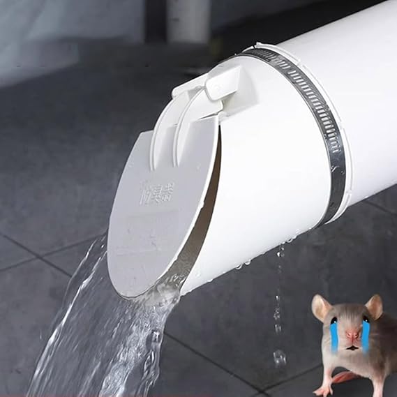 ZYWUOY Floor Drain, 50-160mm PVC Drainage Pipe Floor Drains Auto Closing Displacement Valve Cover for Outdoor Drainage Pipes, Exhaust Pipe Ends(50 mm)