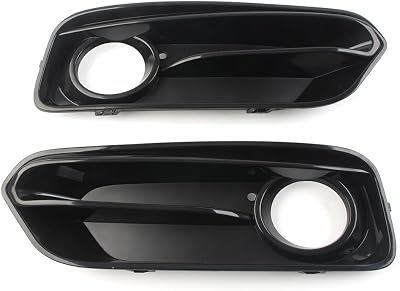 2Pcs Car Front Bumper Fog Lamp Grilles Light Cover Compatible forBMW 1 Series F20 F21 LCI Sport 2014 2015 2016 2017 2018 2019