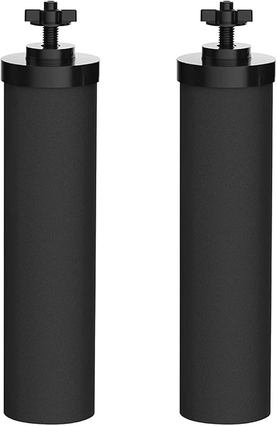 Water Filter Replacement for Berkey Black Carbon Filter Purification Elements, Berkey BB9-2, PF-2 Gravity Water Filter System, 2 Pack