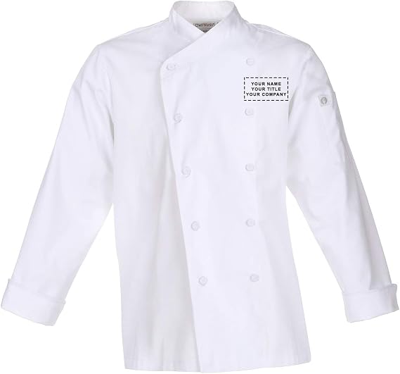 Chef Works Embroidered Mens St. Maarten Chef Coat