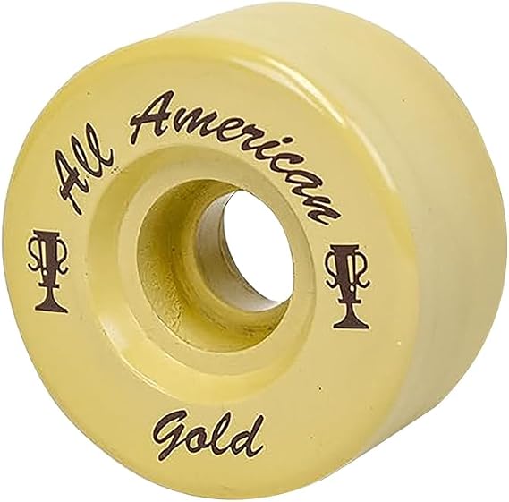 Sure-Grip All American Gold Roller Skate Wheels with Vanathane Material