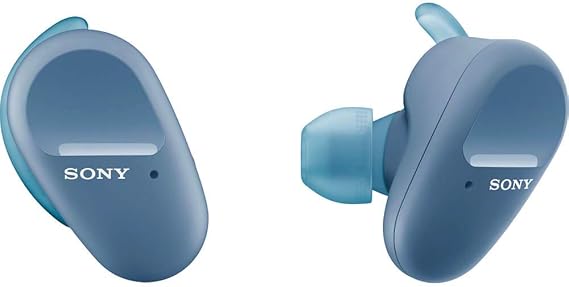 Sony WF-SP800N Truly Wireless Sports In-Ear Noise Canceling Headphones with Mic for Phone Call and Alexa Voice Control, Blue