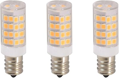 Anyray 3-LED Light Bulbs E12 110V Replacement for 22002263 Refrigerator or Dryer Light Bulb Cool White 6000K