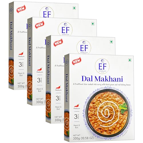 Eastern Feast - Dal Makhani, Ready to Eat Vegetarian Curry, Pack of 4, Gluten Free