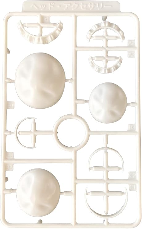 PM Office MS059 Plastic Accessories 05 Head Accessory Parts for Plastic Model White