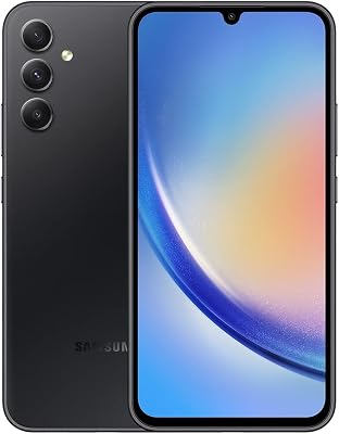 SAMSUNG Galaxy A34 5G Dual SIM 128GB, 6GB 6.6 120Hz AMOLED, Octa-Core, 48MP Triple Camera, 4G Volte GSM Unlocked for T-Mobile, NOT Metro, Global International A346MDSN w 256GB SD, Graphite