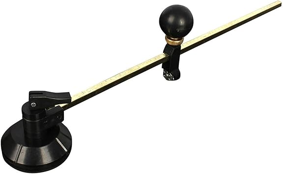 Adjustable Glass Cutter, Portable Circular Glass Cutter Compasses Type Circle Cutting Tool Diameter Range 6.5-40cm/2.6-15.7"(Length 9.45")