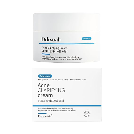 Korean Brand Acne Clarifying Cream 30g / with Salicylic Acid, Vitamin B5 & Vitamin E, and Botanical Extracts for Reduced Breakouts, Clear and Soothe Acne-Prone Skin