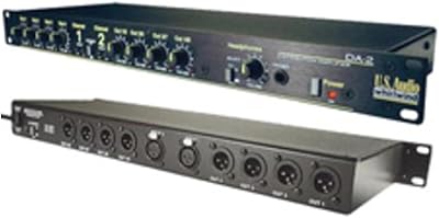 Whirlwind DA-2 2-Channel Audio Distribution Amplifier, 20Hz-20kHz Frequency Response, 112Ohms Output Impedance, 8X 3-Pin XLR Male, 14 TRS Headphone Output
