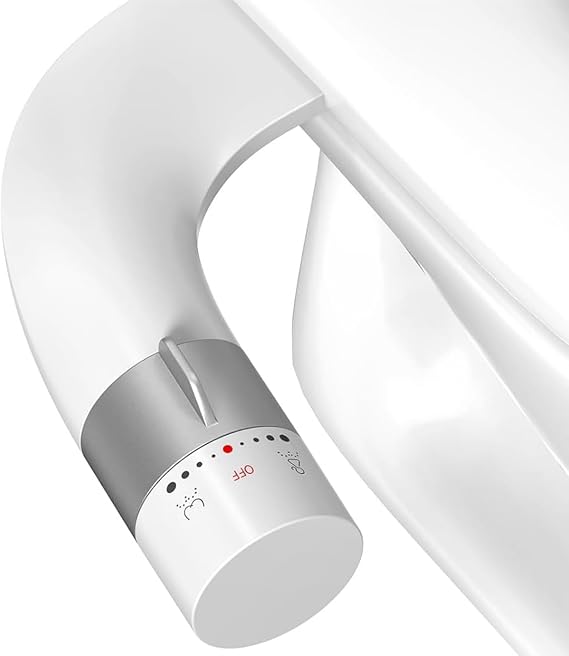 Ultra-Slim Bidet Attachment for Toilet, Non Electric Retractable Nozzles (Posterior/Feminine Wash) Hygienic Bidets Existing Toilets Seat, Adjustable Water Pressure, Water Sprayer Baday