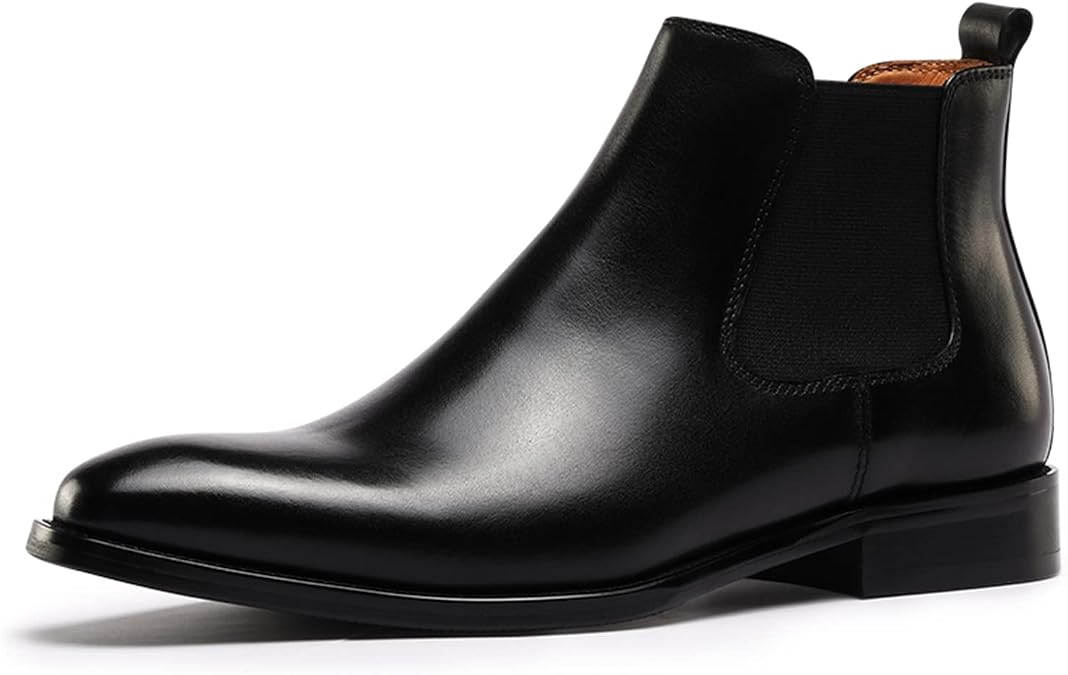 Chelsea Boots for Men Genuine Leather Casual