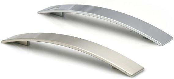 Topex 8-106819216034 Bow Shaped Pull 160 x 192mm Polished Satin Nickel
