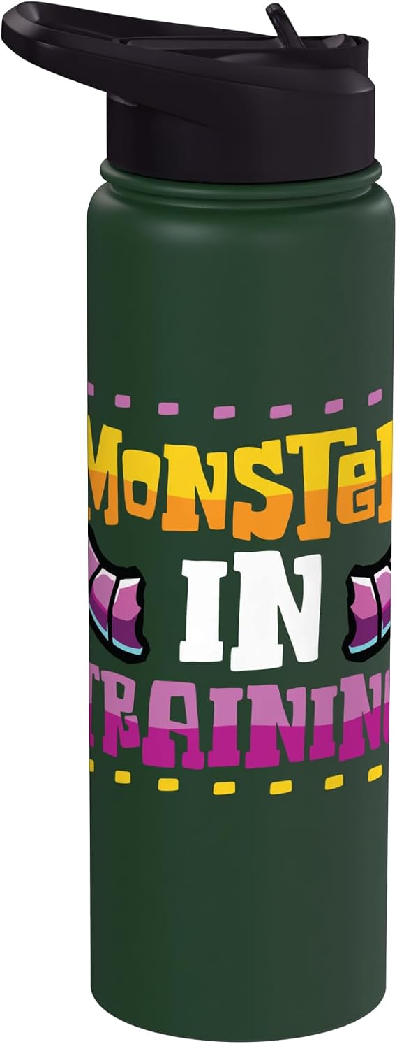 Monster In Training Kids Halloween Costume Stainless Steel Insulated Water Bottle