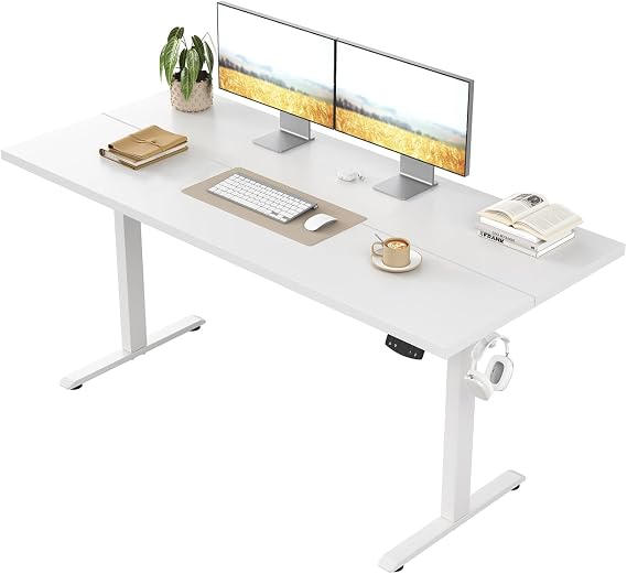 Klicelor Electric Standing Desk, 2 Memory Buttons for stand & sit, 100x60