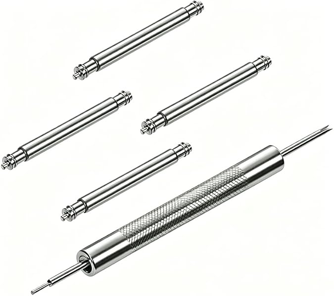 2.5mm Diameter Fat Spring Bars fit for SKX SRPD Dive Watch Pins(4PCS Spring Pins+1 Removal Tool)