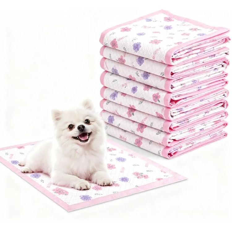 40 Count Disposable Pet Training Pads | 23x17 Ultra Absorbent Puppy Pads for DogsCatsRabbits