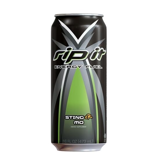 Weinner Rip It Energy Drink Stinger, 16 Fl Oz (Pack of 6)