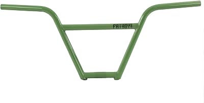 Fatboy Mini BMX Handlebar 4pc Chromoly 4130 with a 9.5 inch Rise 4-pc FBHB Green