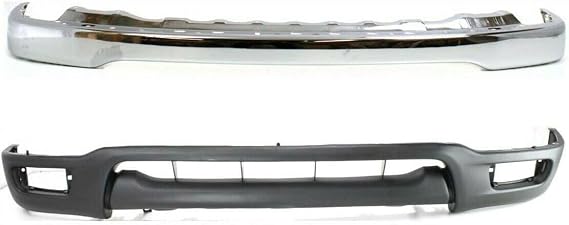 Bundle for Crew Cab Extended 4Wd Prerunner Front Bumper Chrome Face Bar Valance 2 12472317