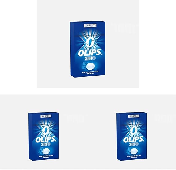 Olips Zero Şekersiz Mentol Okaliptus Aromalı Şekerleme 28 gr 3lü paket