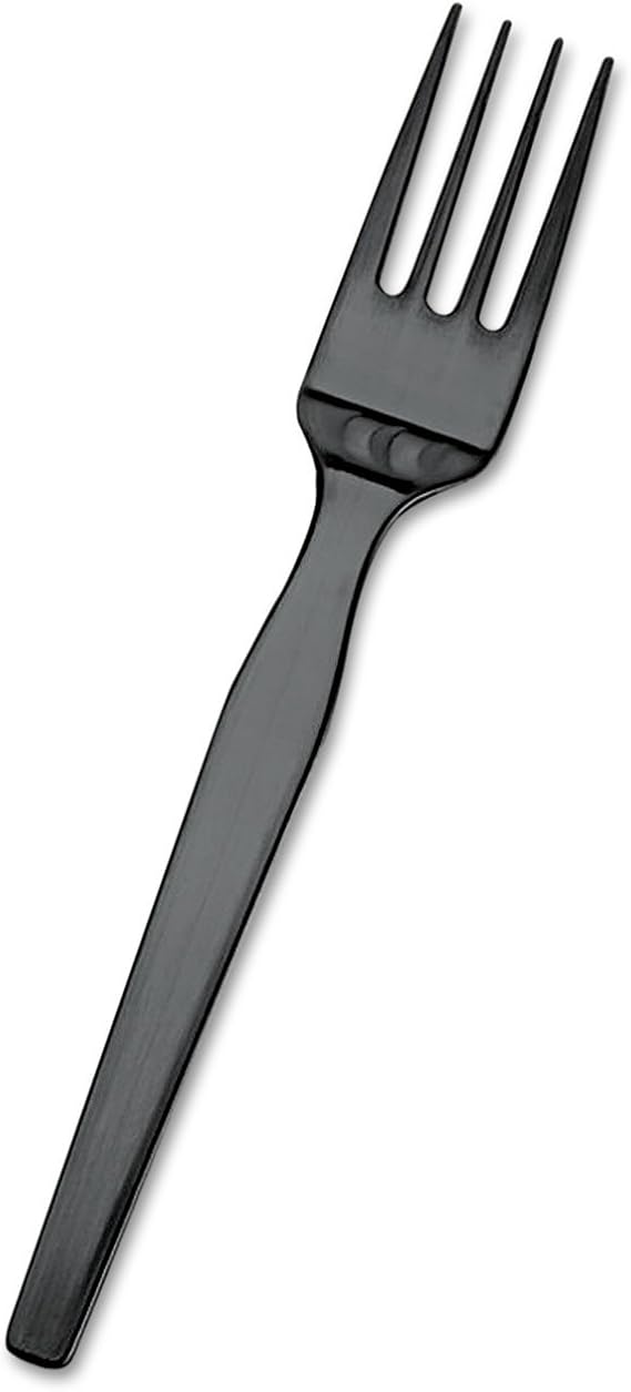 Dixie SmartStock Cutlery Dispenser Fork Refills - 960/Carton - Plastic - Black