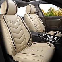 Car Seat Covers for Ford Bronco 2021-2026, Premium Nappa Leather Car Seat Cover, Stylish Sport Seat Covers, Automobile Seat Cover Sets.(Standard 2 Seats/Beige)