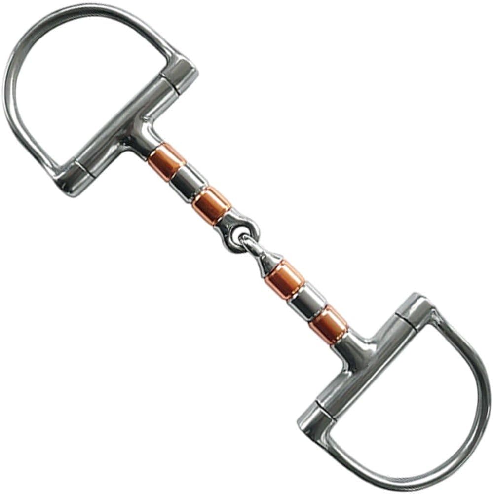 Water Snaffle Muzzle Copper D-Ring Simple Broken Water Snaffle Bit Ring Equestrian Supplies