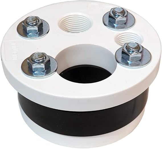MFG 4" Well Seal Cap with Single Top Plate Single Drop 1-1/4" Water Well Seal for Submersible or Jet Pumps, Heavy-Duty Construction for 4 Inch Well Casing