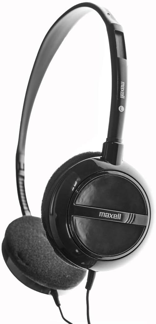 Maxell Lightweight Stereo Headphones,White