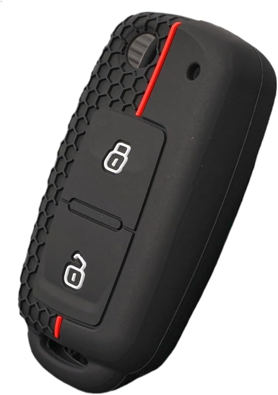 2ボタンカーフリップキーケースカバーホルダー フォルクスワーゲン対応 Amarok Polo Fit ゴルフ4 5 6 MK4 Boraフィット Jetta Altea パサートフォックス用