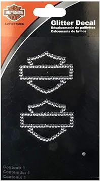 Chroma 320 Harley Davidson Bar and Shield Gem Decal (2pc.)