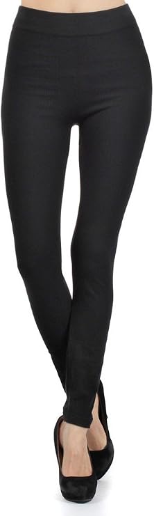 Black Seamless Cotton Leggings