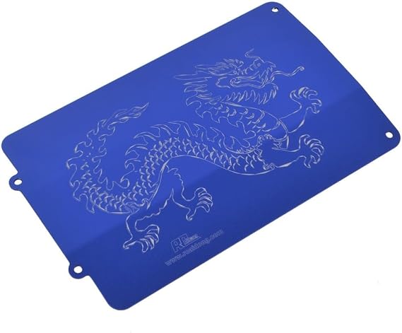 Rc Aluminum Chassis Skid Plate for Traxxas Ford Fiesta ST Rally Slash 4x4 Ultimate Upgraded Parts (Blue)