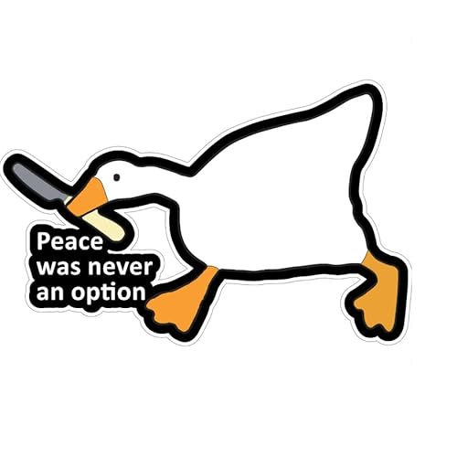 H&S Peace was Never an Option Sticker - IndoorOutdoor Vinyl Sticker Decal for Laptop | Windows | Bumpers | Size: 5