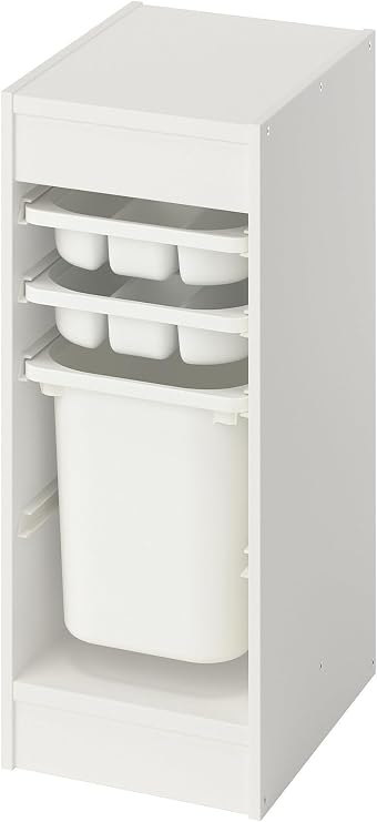 IKEA Beyaz Çok Amaçlı Saklama Ünitesi, 34x44x56 cm, Çocuk Odası Oyuncak Dolabı