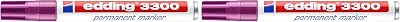 edding 3300 permanent marker - magenta purple - 1 pen - chisel nib 1-5 mm - quick-drying permanent markers - waterproof, smudge-proof - for cardboard, plastic, wood, metal, fabric -marker pens