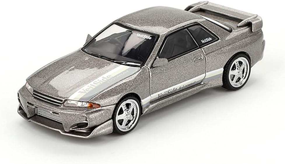 1:64 Mini Gt Nissan Skyline GT-R (R32) Veilside Combat C-I Combat Grey Diecast Model Araba