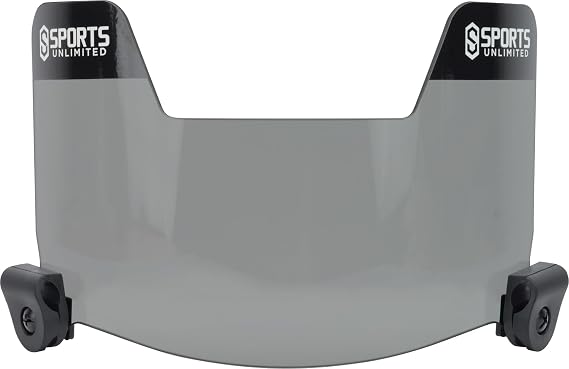 Sports Unlimited Universal Football Visor for Helmet, Football Helmet Visor, (Clear, Black and Mirror Options)