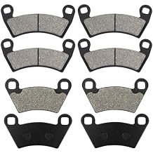 Front and Rear Brake Pads for Polaris Ranger 500 570 700 800 Ranger XP 700 800 900, Ranger 900 Diesel 2011-2014, Ranger Crew 500 570, RZR 4 800, RZR XP 900 EFI, Ranger EV