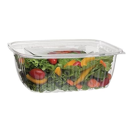 Eco Products EP-RC64 Hinged 64 Oz. Deli Container - 200 / CS