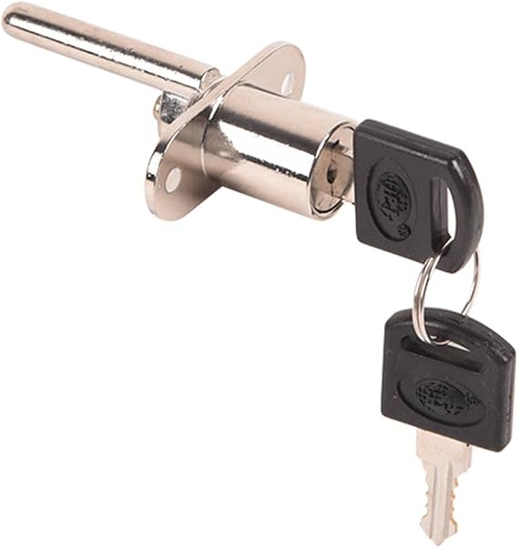 Doppy Zinc Alloy Office Desk Lock, 1Pc Cabinet Lock Bore Cabinet Door Locker Set with Keys for Desk Cabinet Door, Same Key