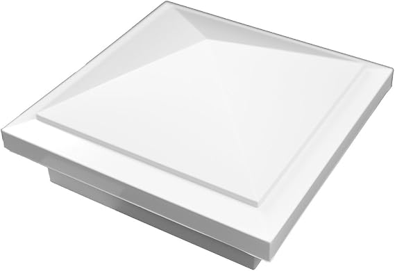 Weatherables 4x4 Post Caps Weatherproof Premium Outdoor Vinyl Post Cover for Lasting Durability and Easy Installation on Vinyl Decks, Patios, Porches, or Mailbox Posts (Haven)