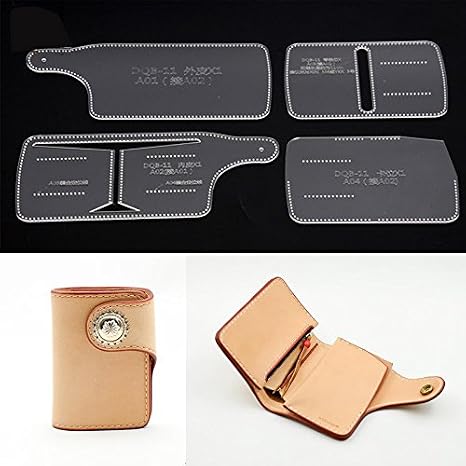 NW Short Acrylic Template Wallet - Leather Pattern Templates for Bags