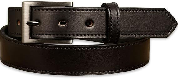Bullhide Belts Mens Leather Belt for Work, Casual, Dress, 1.19" Wide