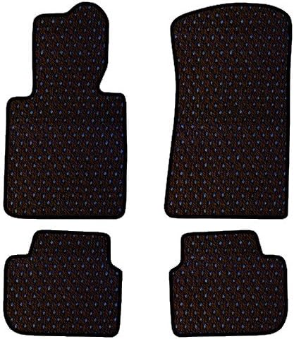 Automotive - The Original Coco Mats - Custom Fit Floor Mats Hand-Made in USA for Volkswagen 2011-2016 A5 VW Beetle Classic 1.8T 2.0T TDI Diesel R-line Black Blue-Four Piece
